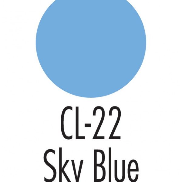 CL-22 Sky Blue, Primary Creme Colors .25oz./7gm-0