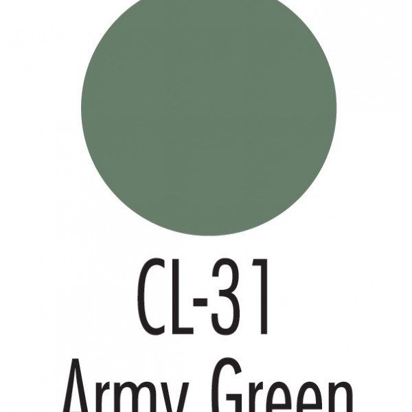 CL-31 Army Green, Primary Creme Colors .25oz./7gm.-0