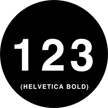 Gobo, Text: Helvetica Numbers - 78058-0