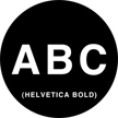 Gobo, Text: Helvetica Capitals - 78060-0