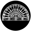 Gobo, Glass B/W Scene: Fan Grill - 81170-0