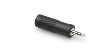 Adaptor, 1/4 in TRS to 3.5 mm TRS