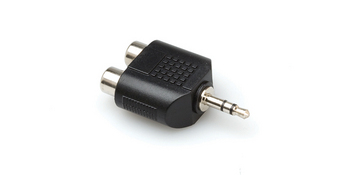 Adaptor, Dual RCA to 3.5 mm TRS