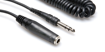 Headphone Extension Cable, 1/4 in TRS to 1/4 in TRS, 25 ft