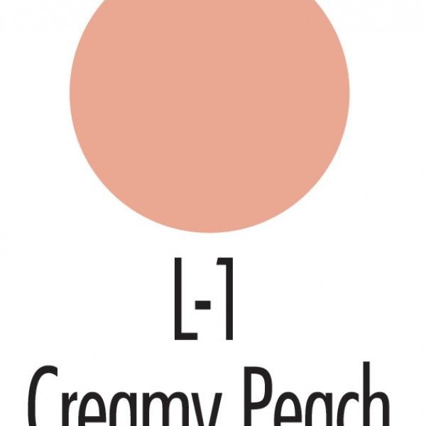 L-1 Creamy Peach, Lite Series, Creme Foundations .5oz./14gm.-0